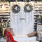 Westcott X-Drop Pro Fabric Backdrop (Winter Holiday Wreaths, 8 x 8')