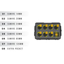 Foama N945 Case for Set of Six Leica R Lenses (Black with Black Insert)