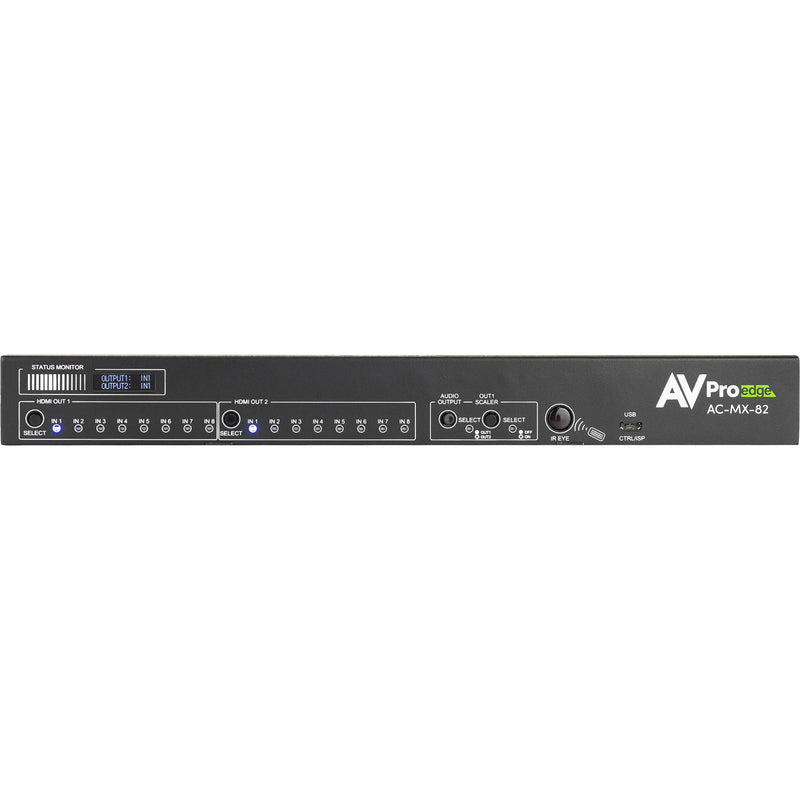 AVPro Edge AC-MX-82 8x2 HDMI 4K Matrix/Auto Switcher (Rackmount)