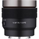 Rokinon Cine AF 75mm T1.9 FE Lens (E-Mount)