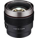 Rokinon Cine AF T1.9/2.3 Full-Frame 3-Lens 45/75/100mm Kit with Lens Station (Sony E)