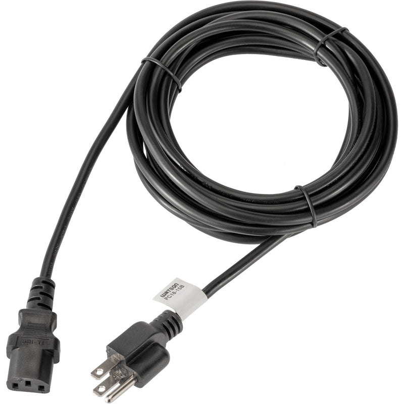 Watson 18 AWG Universal IEC Power Cord (15')