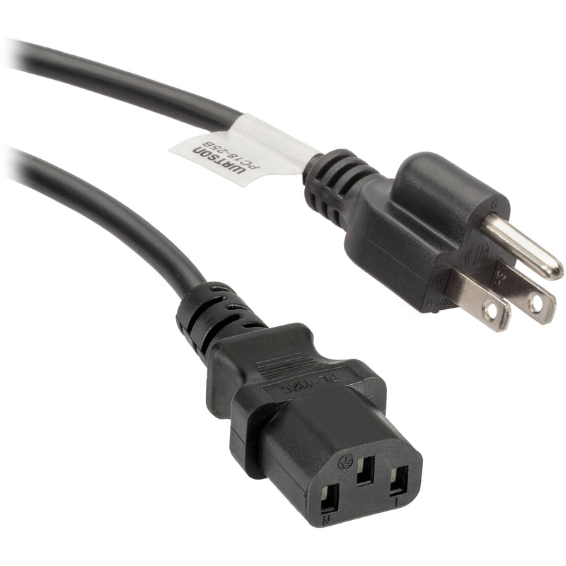 Watson 18 AWG Universal IEC Power Cord (15')