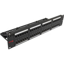 Simply45 48 Port Loaded UTP Patch Panel (Cat6, 2 RU)