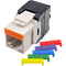 Simply45 S45-3600W Cat 6/6a UTP 180 Degree Keystone Jack (White)