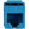 Simply45 Cat5e 90&deg; Unshielded Keystone Jack (Blue)