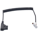 DigitalFoto Solution Limited D-Tap to Right-Angle 2-Pin Coiled Power Cable for Vaxis, CVW & Teradek (1.6')