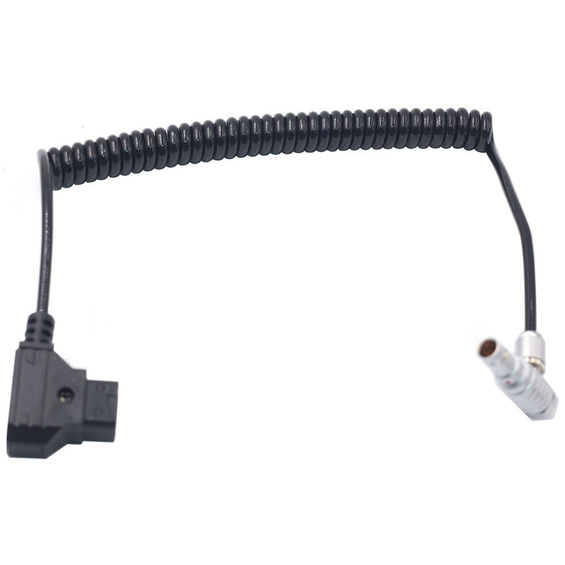 DigitalFoto Solution Limited D-Tap to Right-Angle 2-Pin Coiled Power Cable for Vaxis, CVW & Teradek (1.6')
