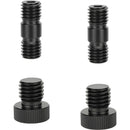 CAMVATE 15mm Rod Plug and Connector Set with M12 Threads (4-Pack)