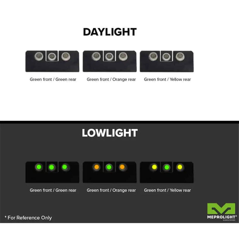 MEPROLIGHT LTD Tru-Dot Tritium Night Sight for Ruger LCR (Set - Green/Green)