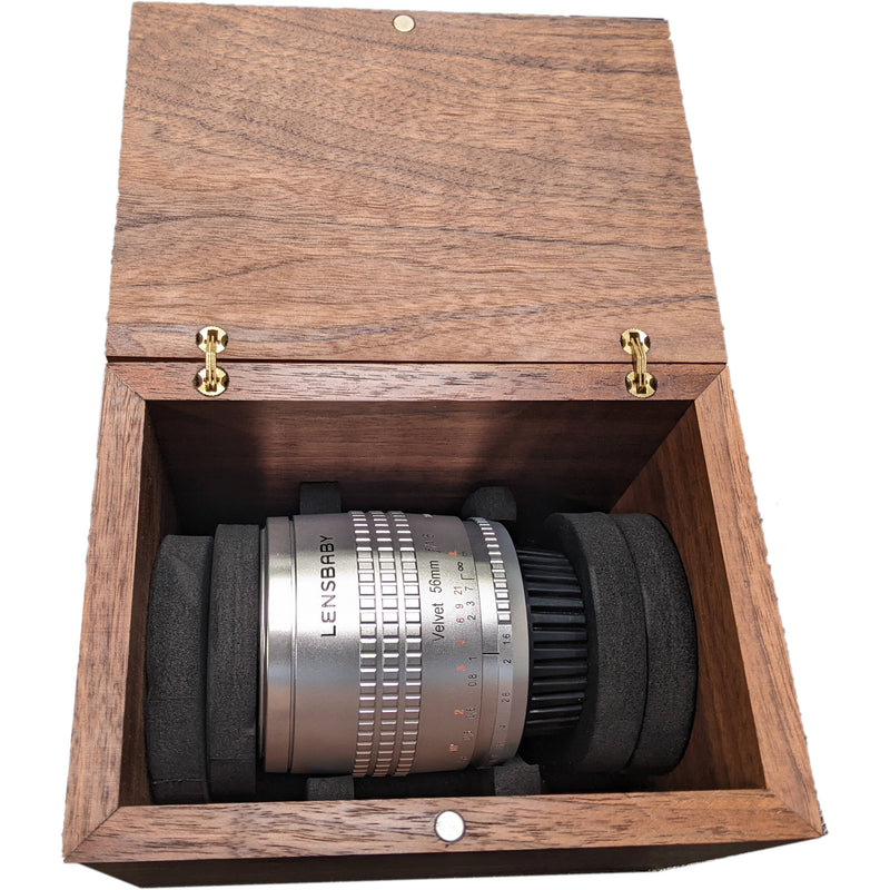 Lensbaby Velvet 56mm f/1.6 SE Lens for Nikon F (Silver)