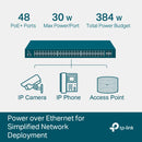 TP-Link JetStream TL-SG3452P 48-Port PoE+ Compliant Gigabit Managed Switch with SFP