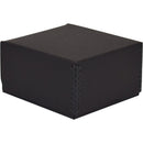 Archival Methods Drop Front Box with Hinged Lid (Black)