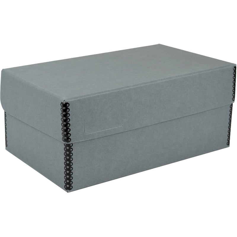 Archival Methods Hinged Lid Box (Gray, 12.5 x 7.5 x 5.4")