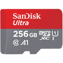 SanDisk 256GB Ultra UHS-I microSDXC Memory Card with SD Adapter