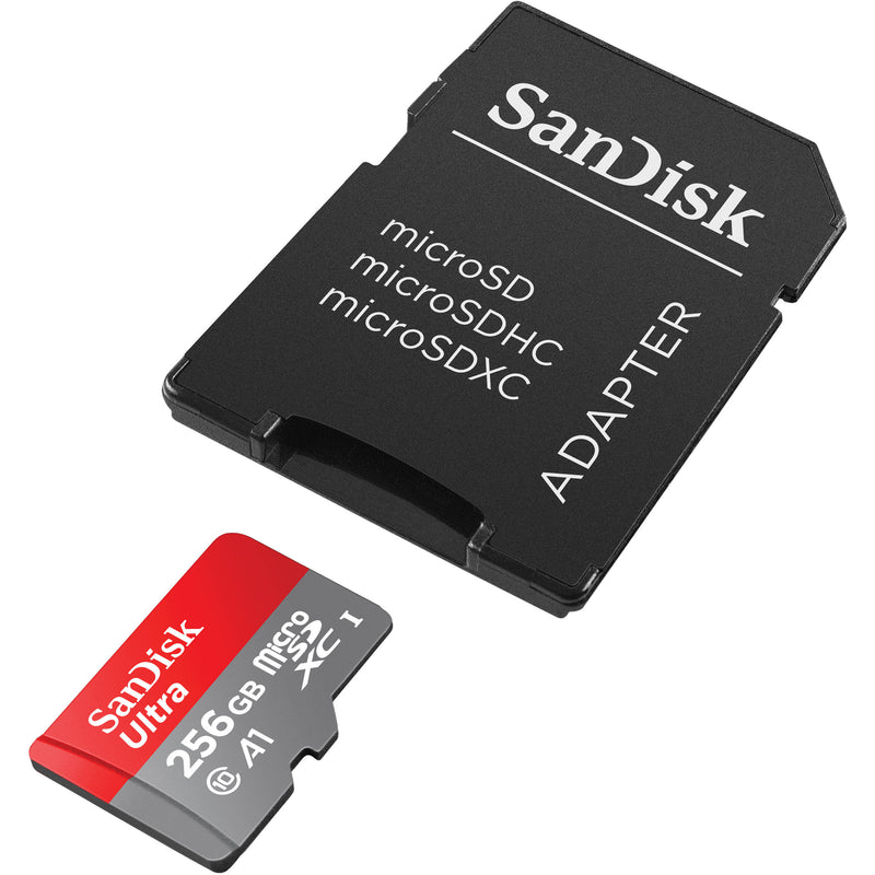 SanDisk 256GB Ultra UHS-I microSDXC Memory Card with SD Adapter