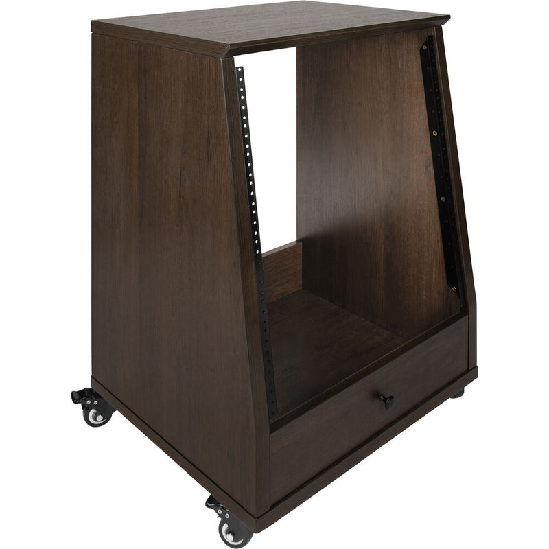 Gator Frameworks Elite Angled Studio Rack (Dark Walnut Brown)