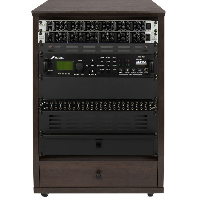 Gator Frameworks Elite Angled Studio Rack (Dark Walnut Brown)
