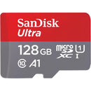 SanDisk 128GB Ultra UHS-I microSDXC Memory Card with SD Adapter