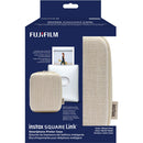 FUJIFILM instax SQUARE Link Smartphone Printer with Case Kit (Ash White)