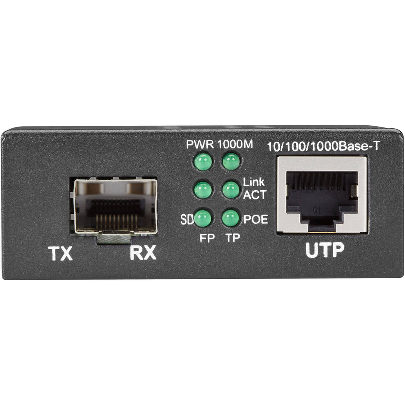 Black Box Pure Networking Gigabit Ethernet PoE+ Media Converter