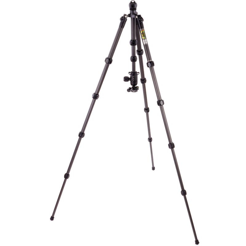 3 Legged Thing Legends Bucky Carbon Fiber Tripod with AirHed VU Ball Head Set (Matte Black)