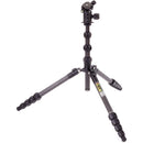 3 Legged Thing Legends Bucky Carbon Fiber Tripod with AirHed VU Ball Head Set (Matte Black)