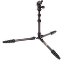 3 Legged Thing Legends Bucky Carbon Fiber Tripod with AirHed VU Ball Head Set (Matte Black)