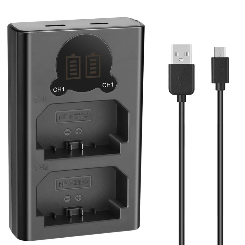 Neewer Dual USB Charger for NP-FZ100 Batteries