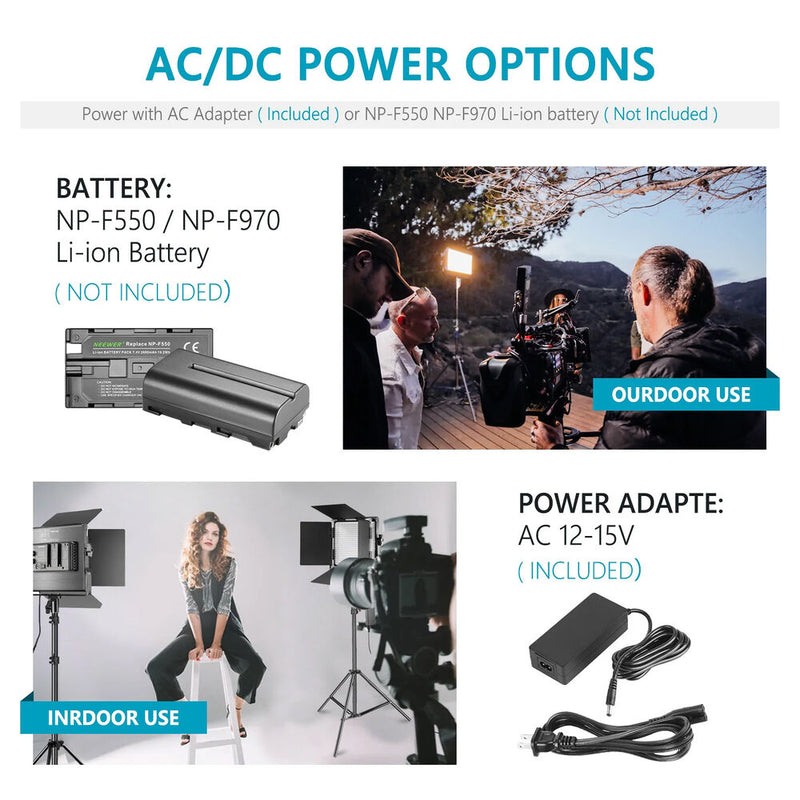 Neewer Professional Dimmable Bi-Color LED Video Light