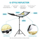 Neewer Small Clamshell Light Reflector/Diffuser with Carry Bag (39 x 18")