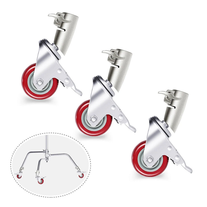 Neewer 3" Wheel Caster Set (3-Pack)
