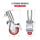 Neewer 3" Wheel Caster Set (3-Pack)