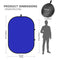 Neewer Collapsible Backdrop Double Sided Pop Out Twist (5 x 7', Blue / Gray)