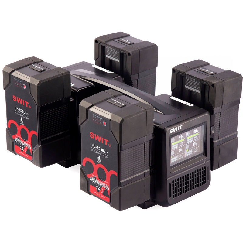 SWIT PC-P461S 4-Bay Simultaneous Fast Charger (V-Mount)