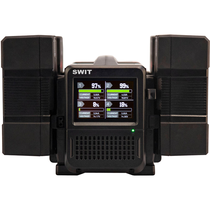 SWIT PC-P461S 4-Bay Simultaneous Fast Charger (V-Mount)