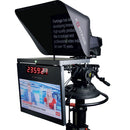 Fortinge 21" Studio Prompter Set with HDMI, BNC, VGA, SDI, and NDI Inputs (High Brightness)