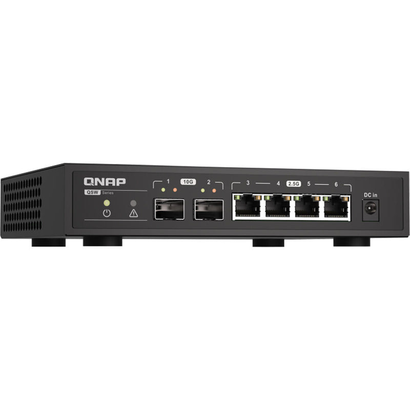 QNAP QSW-2104-2S 6-Port 10GbE/2.5GbE Unmanaged Switch