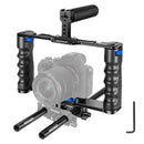 Neewer VS107 Aluminum Video Camera Cage Kit (Blue + Black)