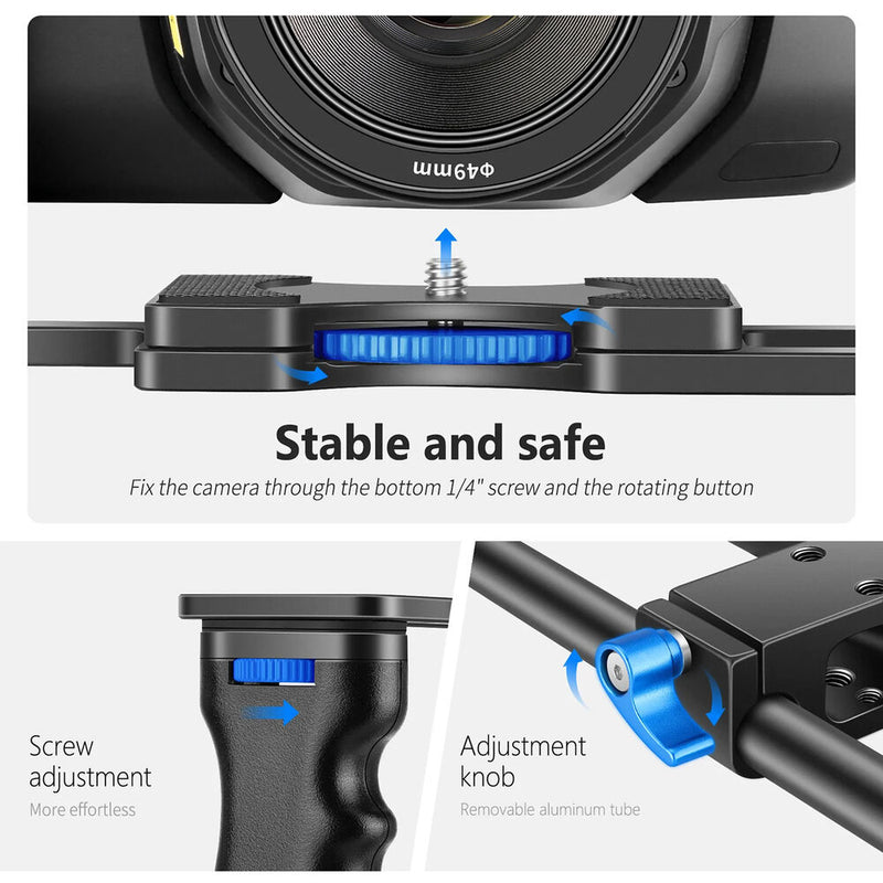 Neewer Camera Cage Kit (Black and Blue)