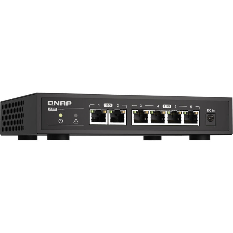 QNAP QSW-2104-2T 6-Port 10GbE/2.5GbE Unmanaged Switch