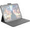 Logitech Slim Folio Protective Bluetooth Keyboard Case for 10.9" iPad 10th Gen (Oxford Gray)