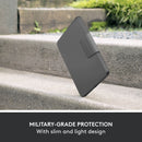 Logitech Rugged Folio Protective Keyboard Case for 10.9" iPad 10th Gen (Graphite)