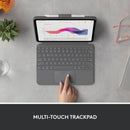 Logitech Combo Touch Backlit Keyboard Case for Apple 10.9" iPad 10th Gen (Oxford Gray)