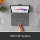 Logitech Combo Touch Backlit Keyboard Case for Apple 10.9" iPad 10th Gen (Oxford Gray)
