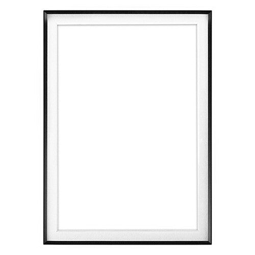 MCS Framatic Fineline Aluminum Frame with 5 x 7" Glass and 5 x 7" Mat (Black)