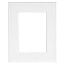 MCS Framatic Fineline Aluminum Frame with 8 x 10" Glass and 5 x 7" Mat (White)