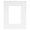 MCS Framatic Fineline Aluminum Frame with 8 x 10" Glass and 5 x 7" Mat (White)