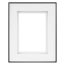 MCS Framatic Fineline Aluminum Frame with 8 x 10" Glass and 5 x 7" Shadow Mat (Black)