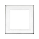 MCS Framatic Fineline Aluminum Frame with 11 x 11" Glass and 8 x 8" Mat (Black)
